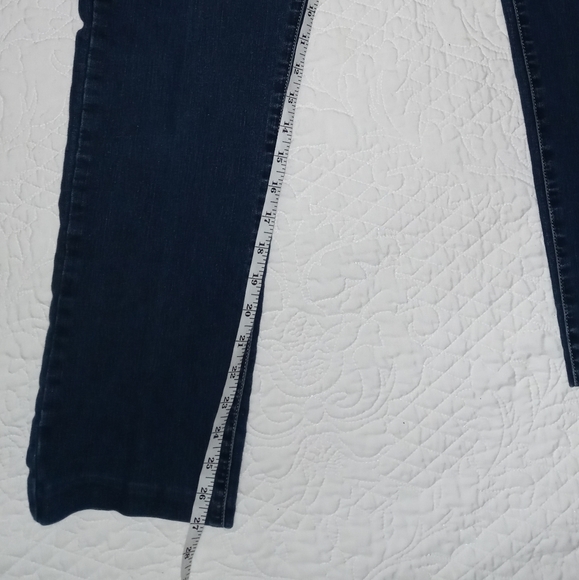 LUCKY BRAND DENIM JEANS SOFIA STRAIGHT NAVY BLUE MODIFIED HEM LOW RISE SIZE 6/28 - Picture 10 of 13